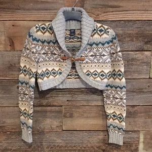 Jr.  Sz Small Gap Cable Knit Crop Sweater